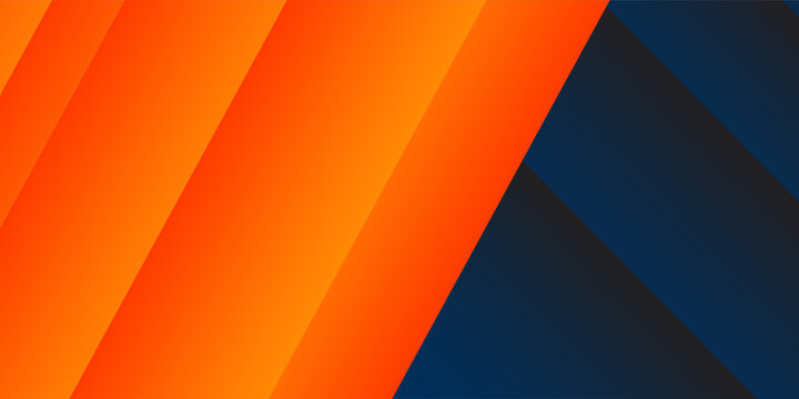 Abstract geometric dark blue and orange square theme overlap background modern art good