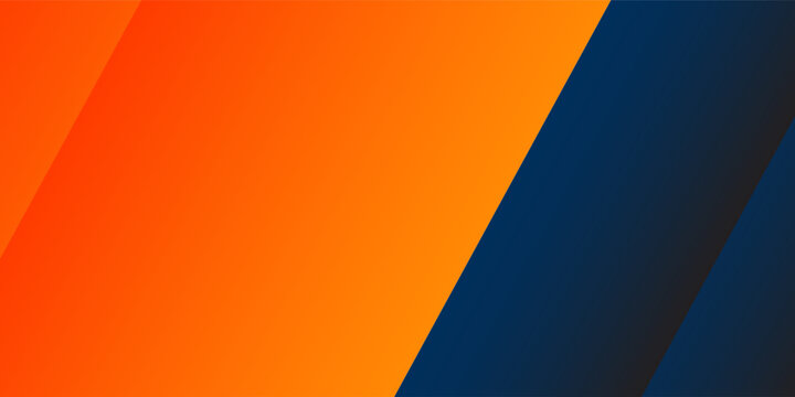 Abstract geometric dark blue and orange square theme overlap background modern art