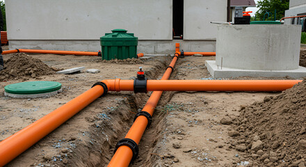 New House Drainage System Installation