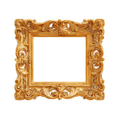 Baroque golden picture frame
