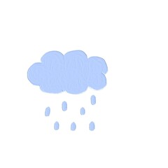 cloud with rain drops