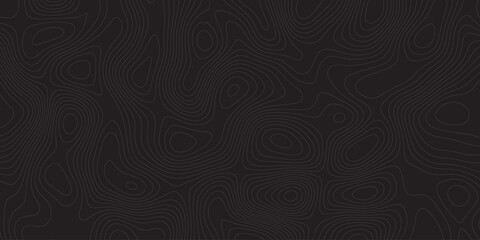 Topographic map background geographic line map Abstract vector illustration World Map Vintage Old-Style wave paper curved reliefs abstracts black background