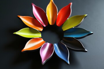 abstract colorful flower