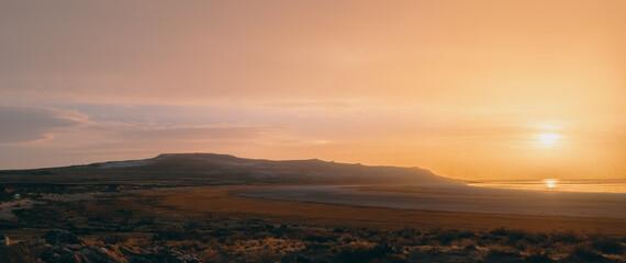 Antelope island evening glow 