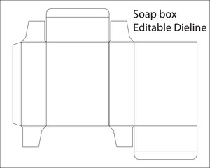 soap box editable dieline template, saop dieline, dieline template, dieline box , editable box