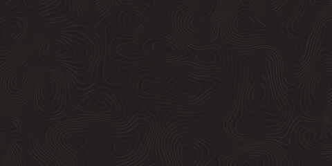 Topographic map background geographic line map Abstract vector illustration World Map Vintage Old-Style wave paper curved reliefs abstracts black background