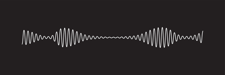 Sound wave audio vector radio player music track graphic voice background waveform 