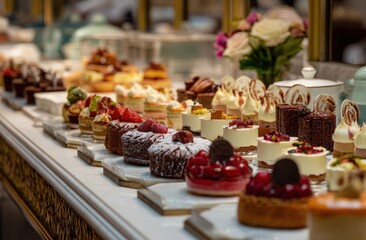 Exquisite Array of Delectable Desserts on Display