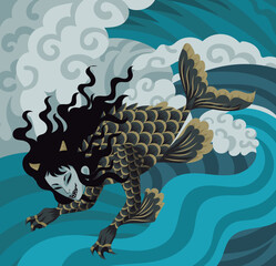 ningyo strange japanese folklore sea creature