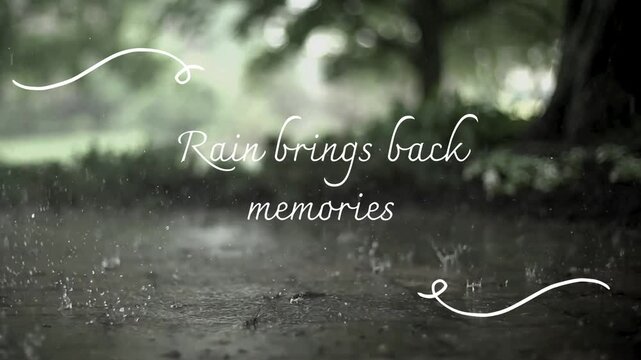 Rainy Day Nostalgia:  Rain Brings Back Memories