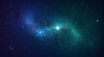Obraz premium A Beautiful and Dramatic Image of the Starry Galaxy at Night