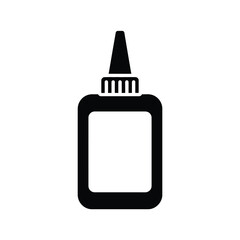 Glue bottle icon black and white graphic
