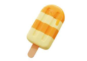 Isolated Popsicle with Mango and Cream