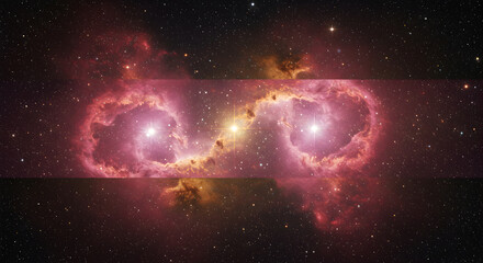 Stunning image of a nebula in the cosmos, with a focus on space and stars