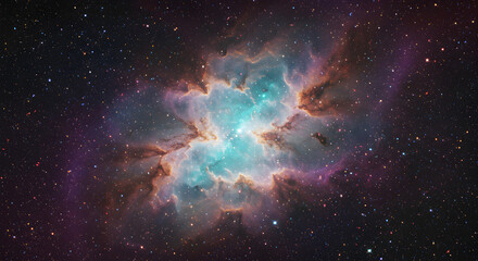 Stunning Nebula Image Showcasing Cosmic Beauty and Starry Background