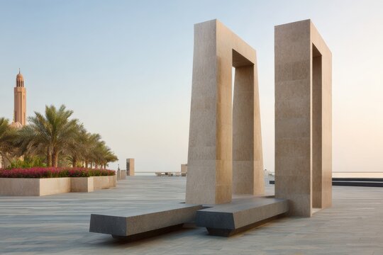 Abolition Day Memorial at Wahat Al Karama Modern Architectural Tribute for Reflection and Heritage Tourism - Autumn National Day and Global Shopping Festival