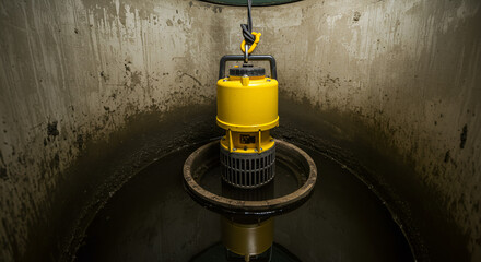 Submersible Pump Isolated on Transparent Background