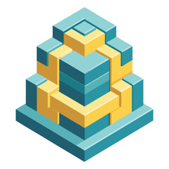 Fototapeta premium Isometric blocks