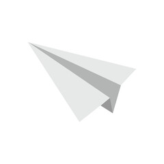Send message icon. Paper plane symbol. Vector illustration isolated. EPS 10 . 