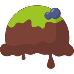 Ice Cream Scoop Illustration