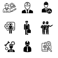 Engineer Vector icon
