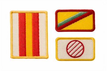 Vintage Nautical Flag Patches Set of Three Unique Embroidered Designs