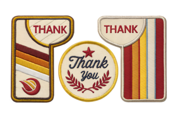Retro Thank You Patches Vintage Design, Appreciation Badges, Grateful Gift