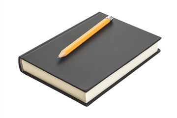 3D Render of a Hard Copy Engineering Notebook with Pencil