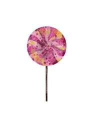 This image showcases a delightful collection of illustrated sweets and desserts in digital watercolor technique.