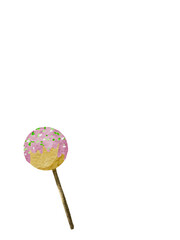 This image showcases a delightful collection of illustrated sweets and desserts in digital watercolor technique.