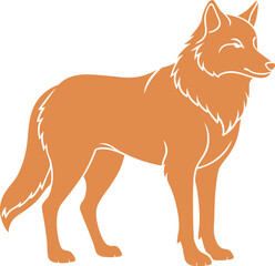 vector illustration of fox