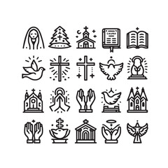 Lineal Fill Healthcare & Medical Icons Pack – Vector Illustration

