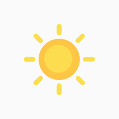 Sun logo, sun icon fully editable vector design template