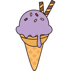 Ice Cream Cone Illustration