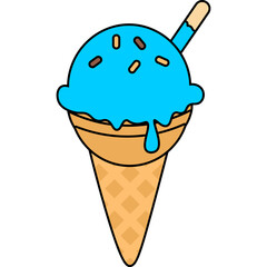 Ice Cream Cone Illustration