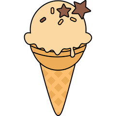 Ice Cream Cone Illustration