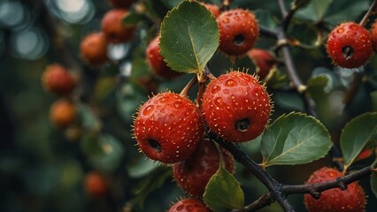 red berries on a branch