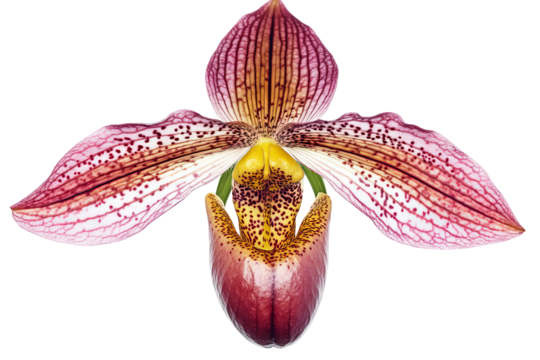 Darwin’s Slipper Flower cluster isolated on transparent background — high-resolution PNG botanical cut-out for seamless floral overlays, greeting cards, wedding invitations and scrapbooking