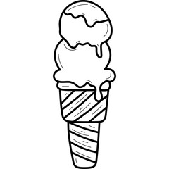 Ice Cream Cone Doodle
