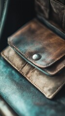 Close-up of Dark Leather Wallet