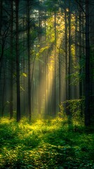 morning in the forest