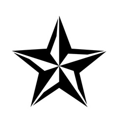 Obraz premium Abstract Representation of a FivePointed Star Composed of Small White Dots on a Black Background isolated on transparent bacckground