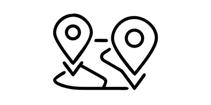 location pin icon in editable stroke, outline, and filled styles. for navigation, maps and geolocation designs in apps, websites and user interfaces