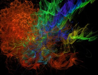 Imaginatory fractal abstract background Image