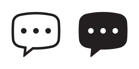 Chat icon. Talk speech bubble icon.