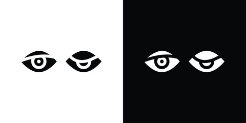 Myasthenia gravis icon in flat black solid vector set