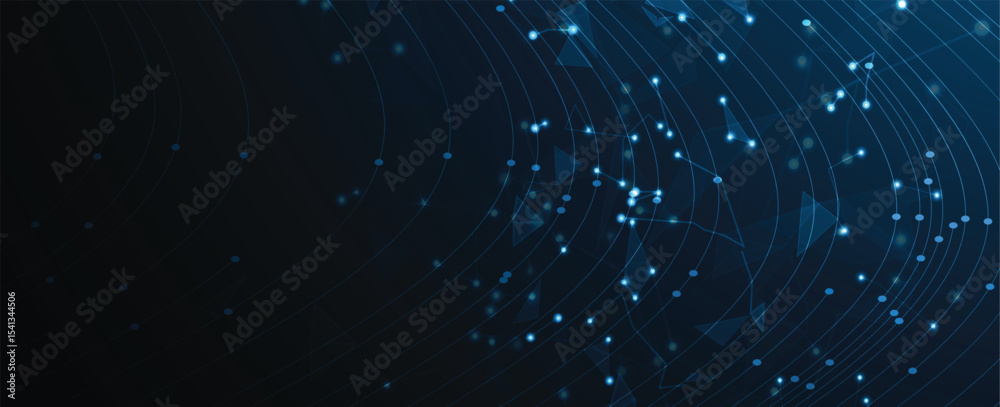 Poster Modern abstract template design technology and science background with light effect
