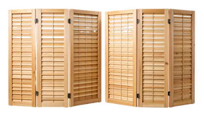 Elegant Bamboo Window Blinds for Natural isolated on solid white background Png format 