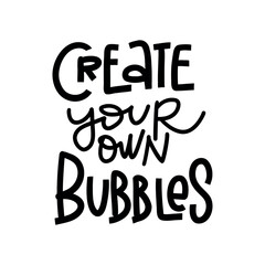 Fototapeta premium Bold hand-drawn quote 