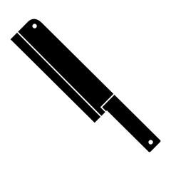 Kitchen knife icon vector. Cook knife illustration sign. Chef symbol. Cook logo.